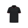 Polo homme manches courtes à liserés contrastés