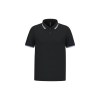 Polo homme manches courtes à liserés contrastés