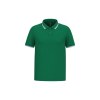Polo homme manches courtes à liserés contrastés