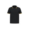 Polo homme manches courtes à liserés contrastés