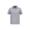 Polo homme manches courtes à liserés contrastés