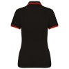 Polo femme manches courtes à liserés contrastés
