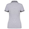 Polo femme manches courtes à liserés contrastés