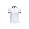 Polo femme manches courtes à liserés contrastés