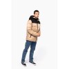 Parka matelassée à capuche bi-ton unisexe