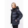 Parka matelassée à capuche bi-ton unisexe