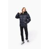 Parka matelassée à capuche bi-ton unisexe