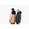 Parka matelassée à capuche bi-ton unisexe