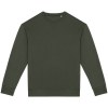Sweat-shirt écoresponsable à col rond à épaules tombantes molleton gratté unisexe