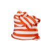 Pouf déhoussable à rayures