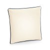 Housse de coussin à bord passepoilé