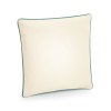 Housse de coussin à bord passepoilé
