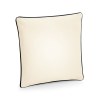 Housse de coussin à bord passepoilé