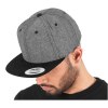 Casquette snapback toucher velours
