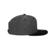 Casquette snapback toucher velours