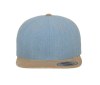 Casquette snapback toucher velours