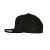 Casquette snapback toucher velours