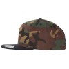 Casquette snapback style camo