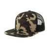Casquette visière plate style trucker