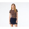 Tee-shirt court femme