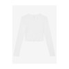 Tee-shirt court manches longues femme