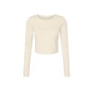 Tee-shirt court manches longues femme