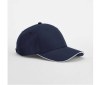 Casquette 6 panneaux avec liseré