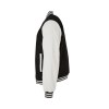 Veste baseball en simili cuir