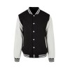 Veste baseball en simili cuir