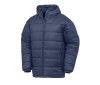 Doudoune à capuche en nylon & polyester recyclé