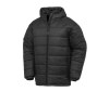 Doudoune à capuche en nylon & polyester recyclé