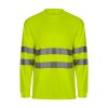 Tee-shirt ml en coton/polyester haute visibilité