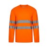 Tee-shirt ml en coton/polyester haute visibilité