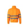 Sweat col zippé haute visibilite