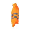 Sweat col zippé haute visibilite