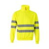 Sweat col zippé haute visibilite