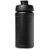 Bouteille de sport Baseline Rise de 500 ml recyclée avec couvercle rabattable