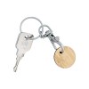 jeton bambou avec porte-cles (+Gravure laser LA21)