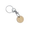 jeton bambou avec porte-cles (+Gravure laser LA22)