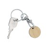 jeton bambou avec porte-cles (+Gravure laser LA22)