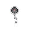 BADGE : PORTE-BADGES RETRACTABLE AVEC METRE RUBAN SOUPLE 1 m