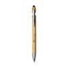 Stylo à bille à encre bleue avec un corps superbe en bambou certifié FSC 100%