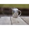 Mug à double paroi en acier inoxydable recyclé