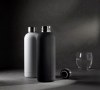 Bouteille isolante noire à double paroi