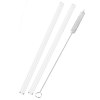 Set de 2 pailles en verre avec brosse de nettoyage