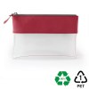 Trousse zippée transparente 225 x 160 x 20 mm en rPET