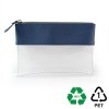 Trousse zippée transparente 225 x 160 x 20 mm en rPET