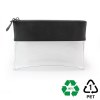 Trousse zippée transparente 225 x 160 x 20 mm en rPET