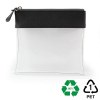 Trousse zippée transparente 185 x 180 x 20 mm en rPET