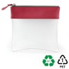 Trousse zippée transparente 185 x 180 x 20 mm en rPET